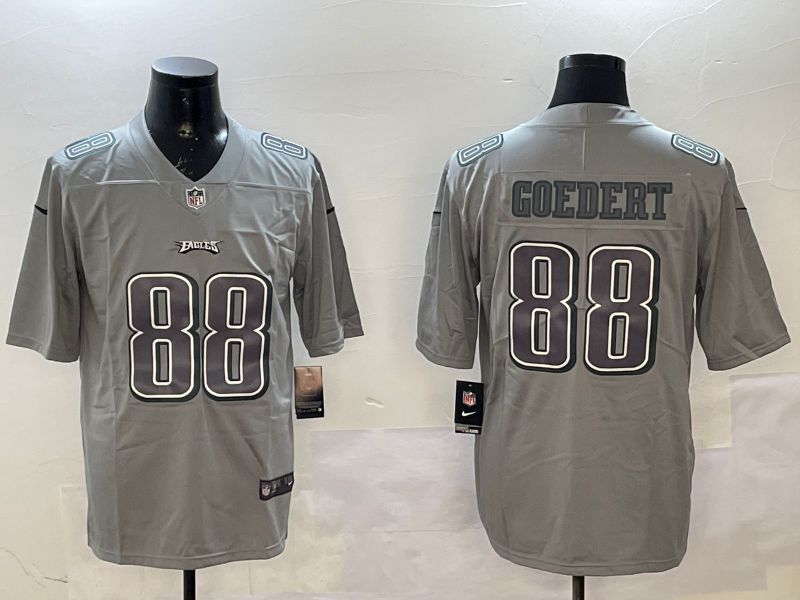 Men Philadelphia Eagles #88 Goedert Grey 2025 Nike Vapor Limited NFL Jersey style 2104